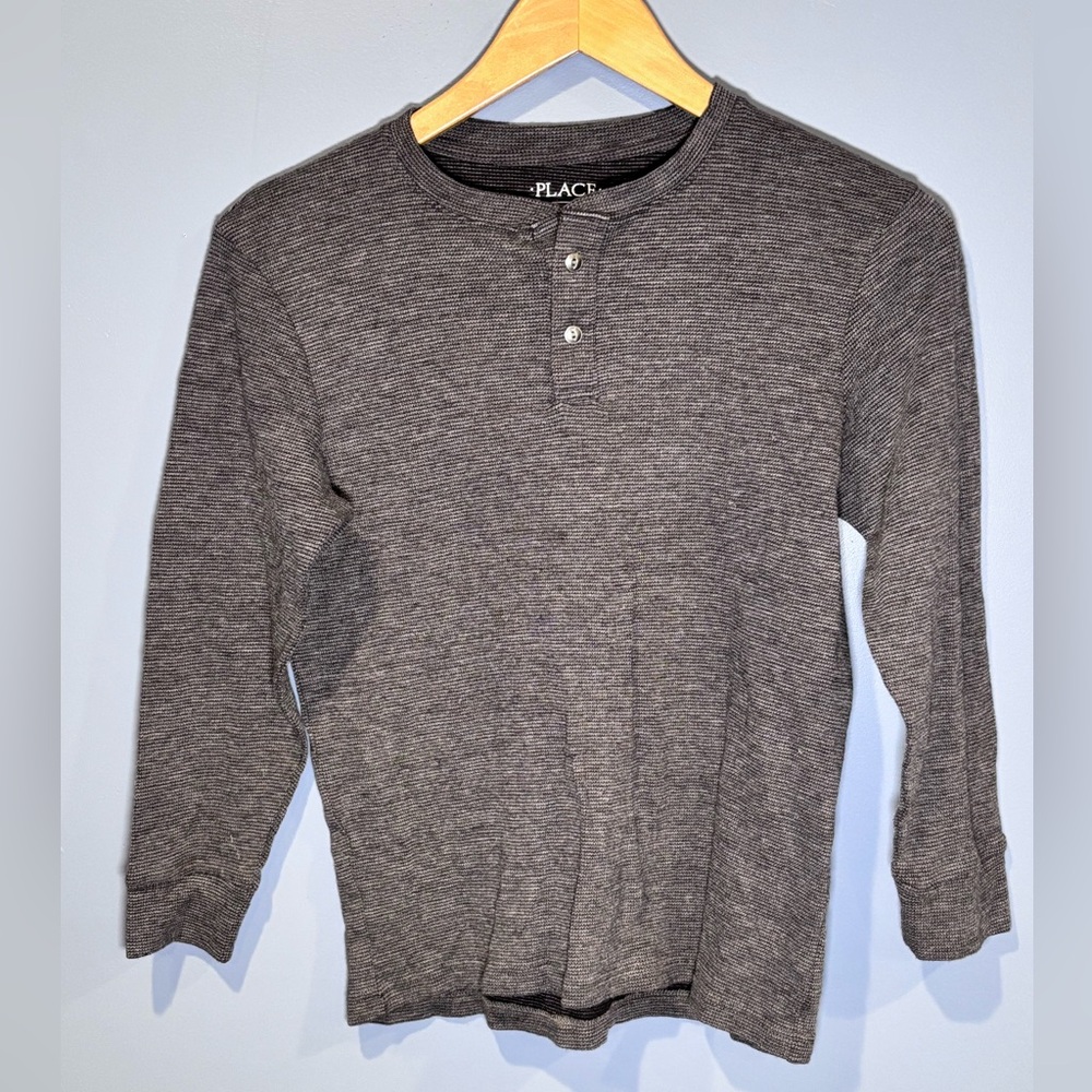 Set Of 2 Place Tops Long Sleeve For Boys Size Large 10-12 Warmer